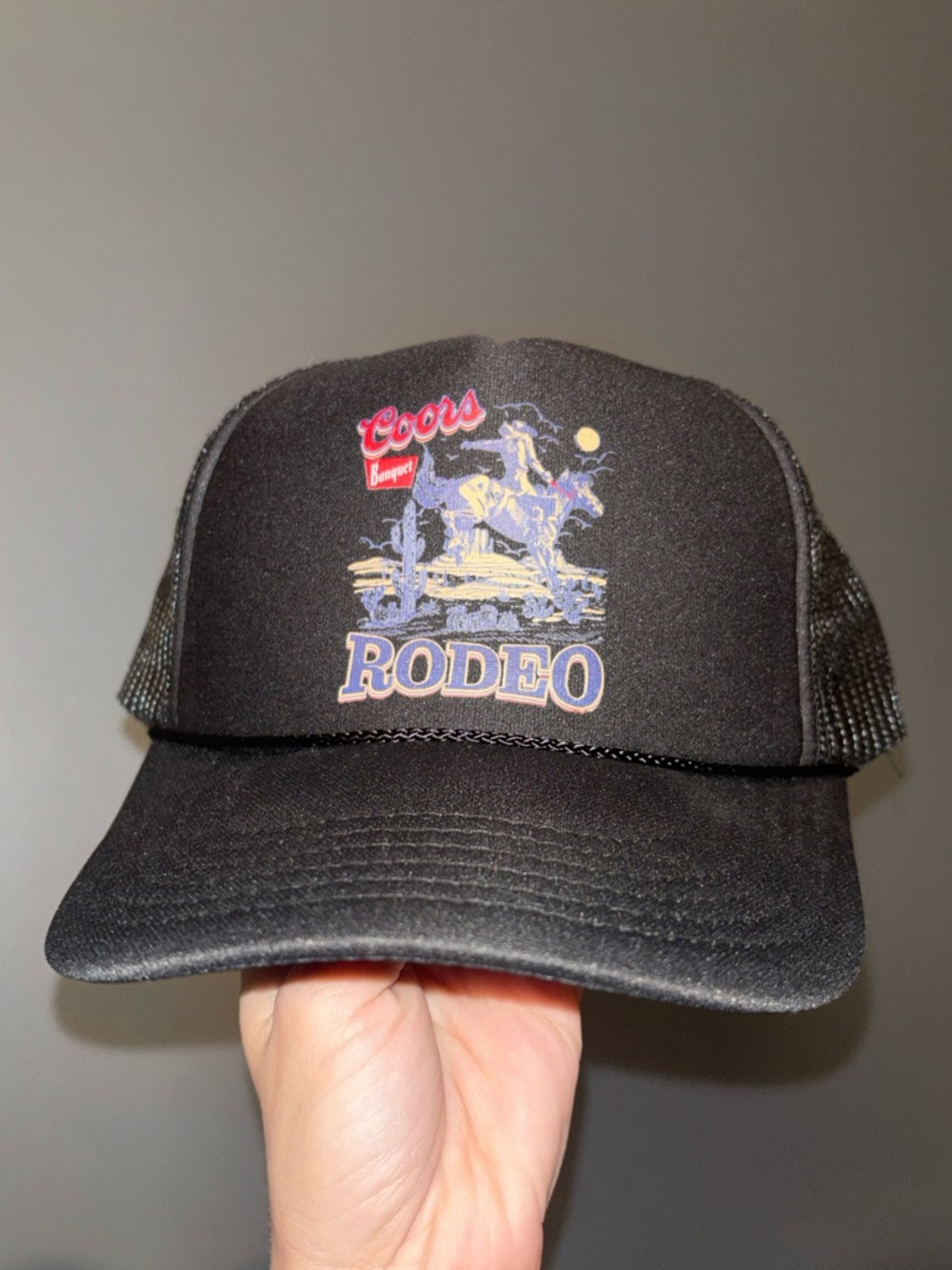 OTTO Black Coors Rodeo Trucker Hat